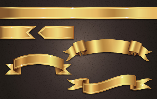 Get Gilded with this Gold Ribbon Banner Vector Tutorial - Vectips